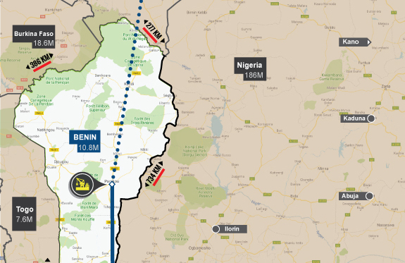 Epine Dorsale Project Map